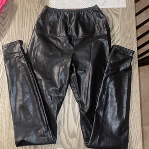 (3/$40 Item) Aritzia Wilfred Free Black Faux Leather Leggings